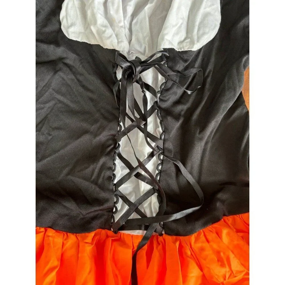 Enchanted Costumes Kandy Korn Witch Costume with Hat Youth Large 10-12